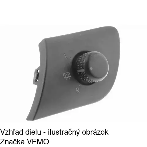 Kontakt regulácie zrkadiel 6713P-60 /POLCAR/ - obr. 1
