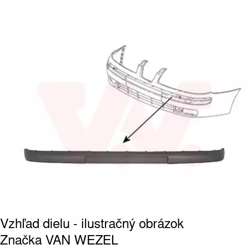 Lišta nárazníka 6714071R /POLCAR/ - obr. 1