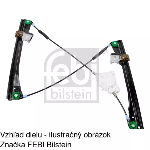 Mechanizmus sťahovania okna elektrický bez motora 6730PSG2E /POLCAR/ - obr. 3