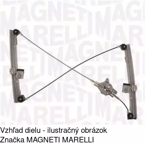 Mechanizmus sťahovania okna elektrický bez motora 6730PSG6E /POLCAR/ - obr. 1