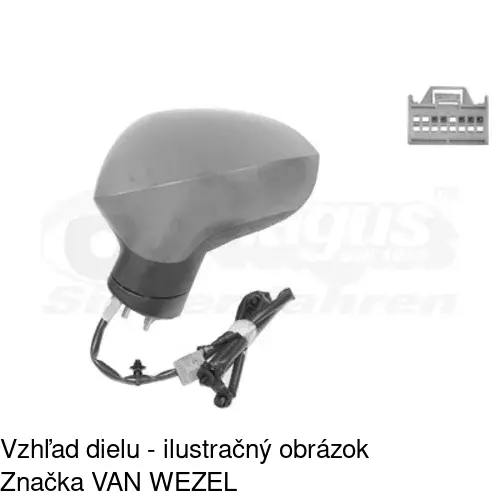 Vonkajšie zrkadlo 6740514M /POLCAR/ - obr. 1