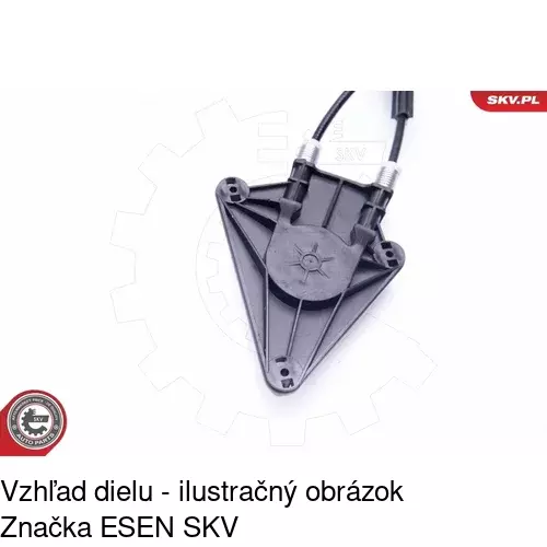 Mechanizmus sťahovania okna elektrický bez motora 6755PSG3E /POLCAR/ - obr. 2