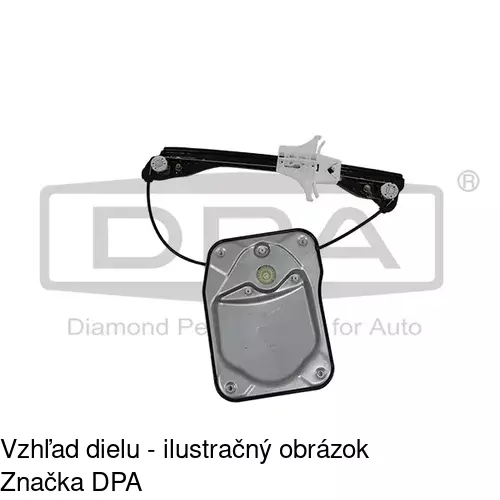 Mechanizmus sťahovania okna elektrický bez motora 6915PSG4 /POLCAR/ - obr. 1
