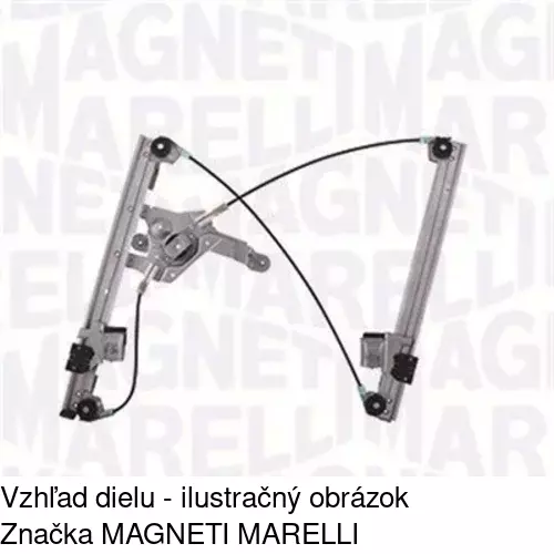 Mechanizmus sťahovania okna elektrický bez motora 6921PSG1A /POLCAR/ - obr. 2