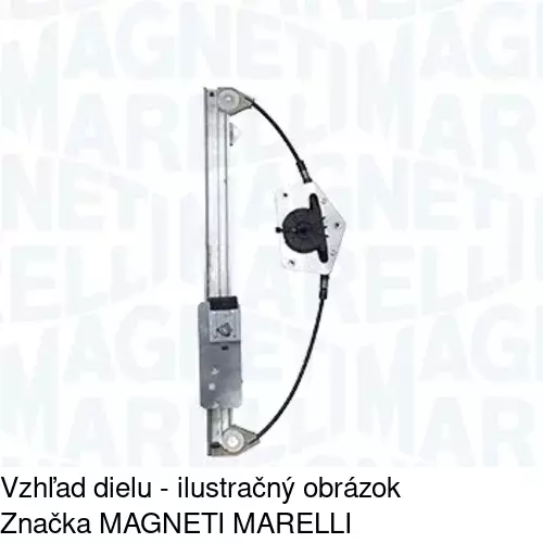 Mechanizmus sťahovania okna elektrický bez motora 6922PSG4 /POLCAR/ - obr. 2