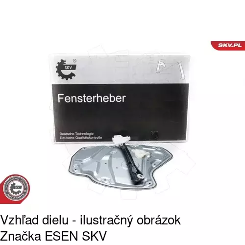 Mechanizmus sťahovania okna elektrický bez motora 6922PSG4 /POLCAR/ - obr. 4