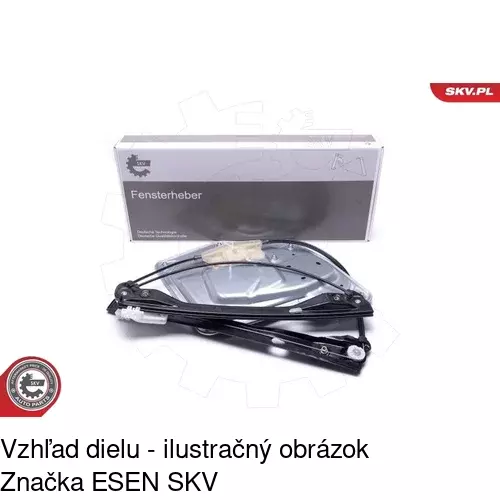 Mechanizmus sťahovania okna elektrický bez motora 6926PSG1 /POLCAR/ - obr. 4
