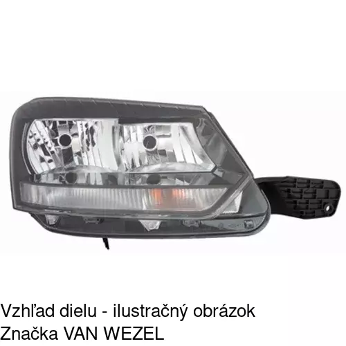 Hlavný reflektor 69X110-U /POLCAR/ - obr. 3