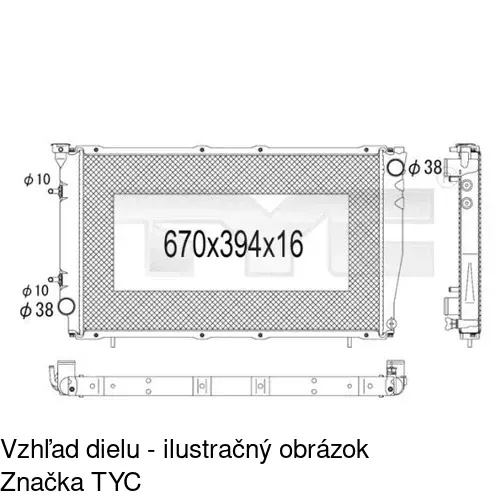 Chladiče vody POLCAR 7206083K