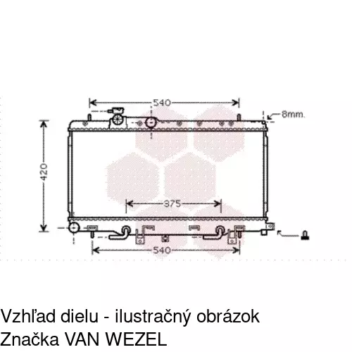 Chladiče vody POLCAR 721308-3