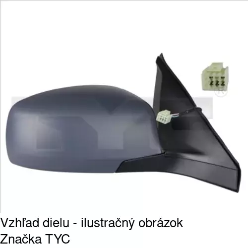 Vonkajšie zrkadlo POLCAR 7402514E