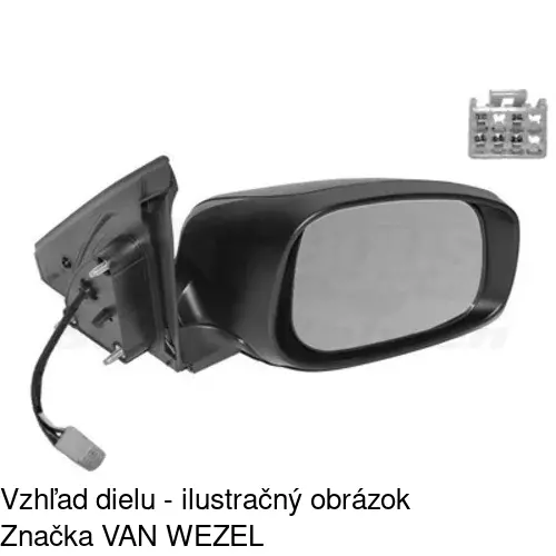 Vonkajšie zrkadlo 7402514E /POLCAR/ - obr. 3