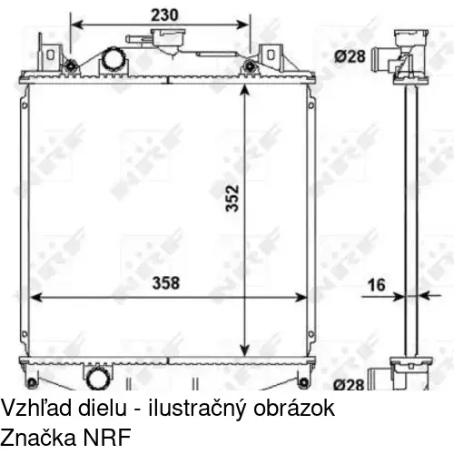 Chladiče vody 742208A1 /POLCAR/ - obr. 1