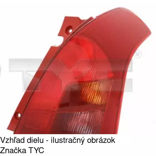Zadné svetlo POLCAR 7423872E