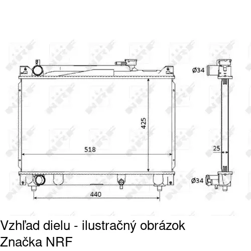 Chladiče vody 7424083K /POLCAR/ - obr. 1