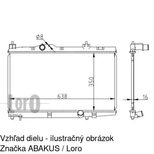 Chladiče vody 8104081X /POLCAR/ - obr. 2