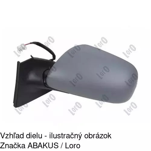 Vonkajšie zrkadlo 8105513E /POLCAR/ - obr. 3