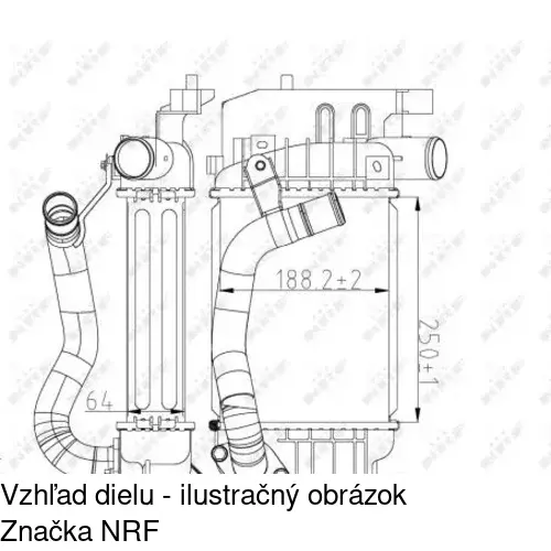 Chladiče vzduchu (Intercoolery) 8105J81X /POLCAR/ - obr. 1