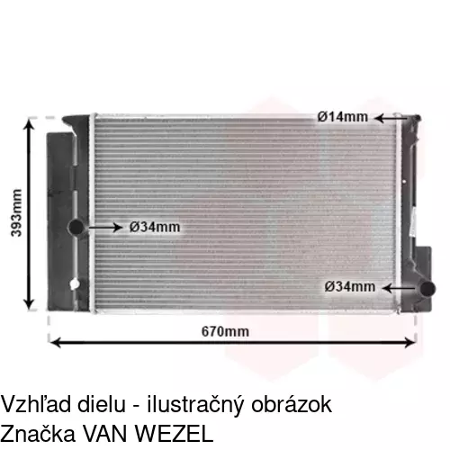 Chladiče vody 811608-1 /POLCAR/ - obr. 2