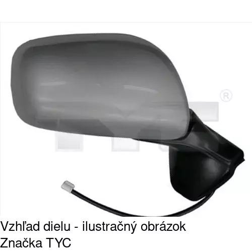 Vonkajšie zrkadlo 8116515E /POLCAR/