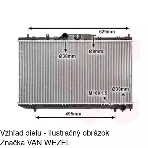 Chladiče vody 8124084K /POLCAR/ - obr. 2