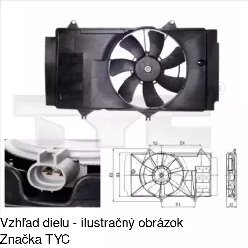 Ventilátory chladičov POLCAR 812523W1
