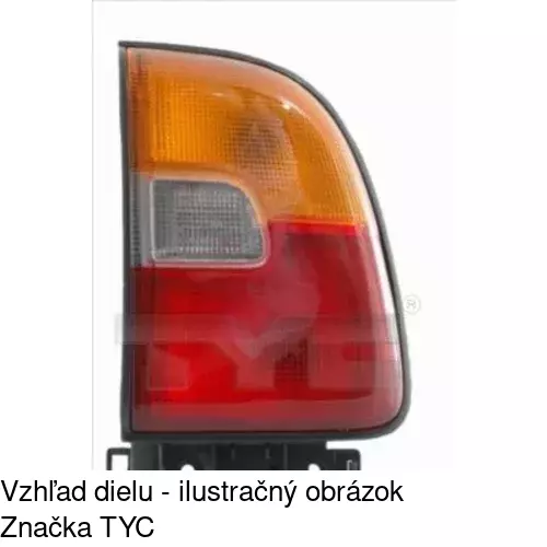Zadné svetlo POLCAR 814487-E