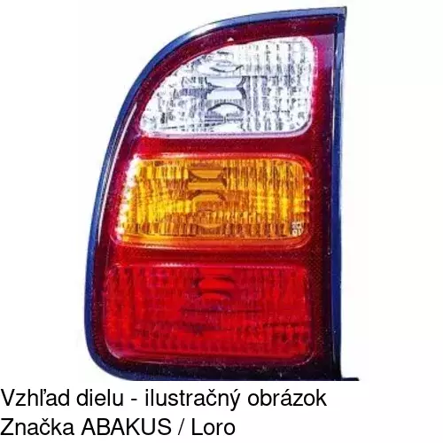 Zadné svetlo POLCAR 8144881E