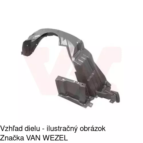 Podblatník (plast) POLCAR 8153FL2T