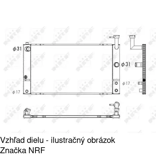 Chladiče vody POLCAR 8162081K