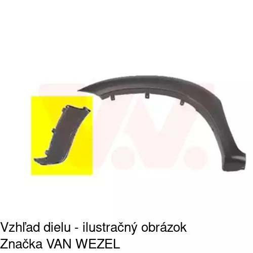 Lišta blatníka 819201-6 /POLCAR/ - obr. 1