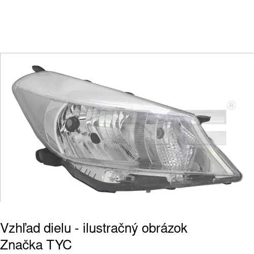 Hlavný reflektor 81B1091E /POLCAR/ - obr. 2
