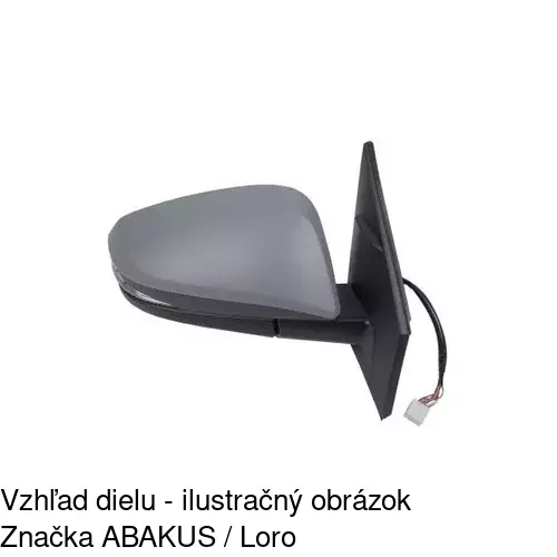 Vonkajšie zrkadlo 81X2526M /POLCAR/ - obr. 2