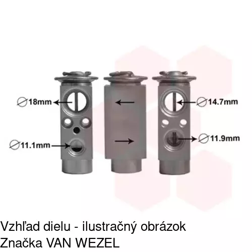 Expanzný ventil 8UW351239321 /POLCAR/ - obr. 3