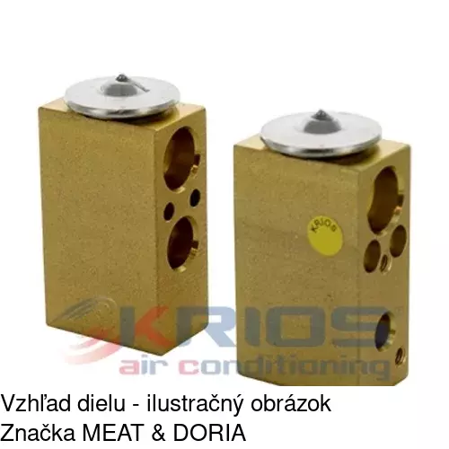 Expanzný ventil 8UW351239411 /POLCAR/ - obr. 3
