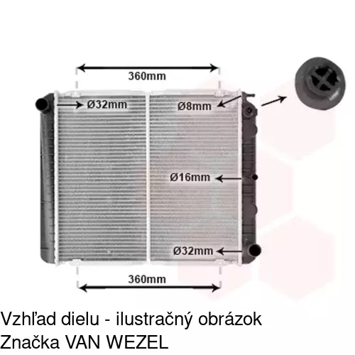Chladiče vody 900208-4 /POLCAR/ - obr. 1