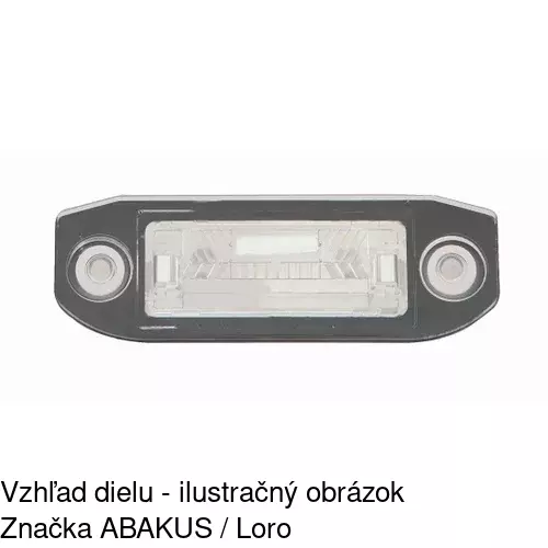 Svetlo na osvetlenie evidenčného čísla 9042958E /POLCAR/ - obr. 1