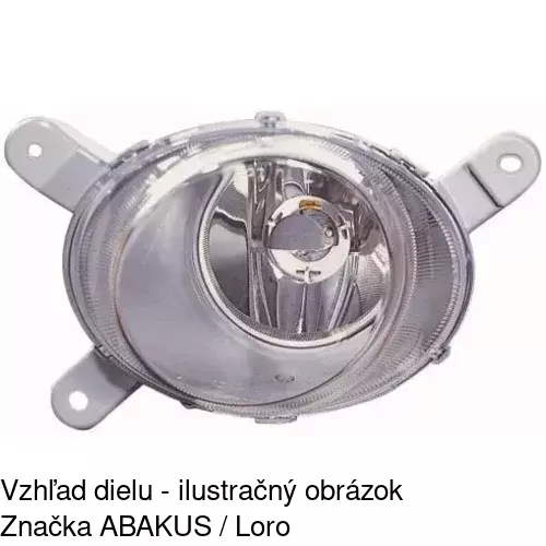 Hmlové svetlo - predné POLCAR 9061302E