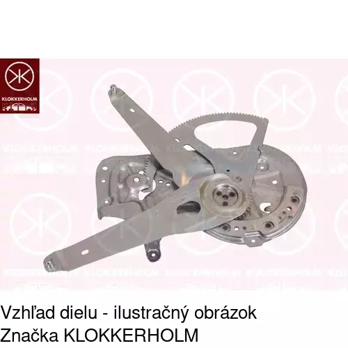 Mechanizmus sťahovania okna elektrický bez motora 9080PSG2 /POLCAR/ - obr. 1