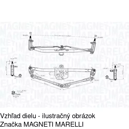 Náhon stieračov bez motora 9501MWP1 /POLCAR/ - obr. 1