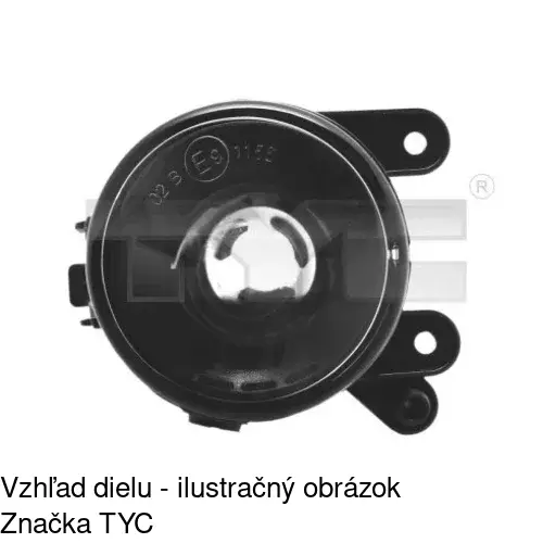 Hmlové svetlo - predné POLCAR 951330-H