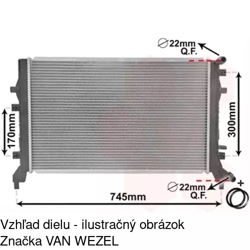 Chladiče vody 951508-1 /POLCAR/ - obr. 3