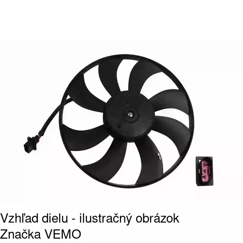 Ventilátor bez krytu / podpery 952523U1 /POLCAR/ - obr. 1