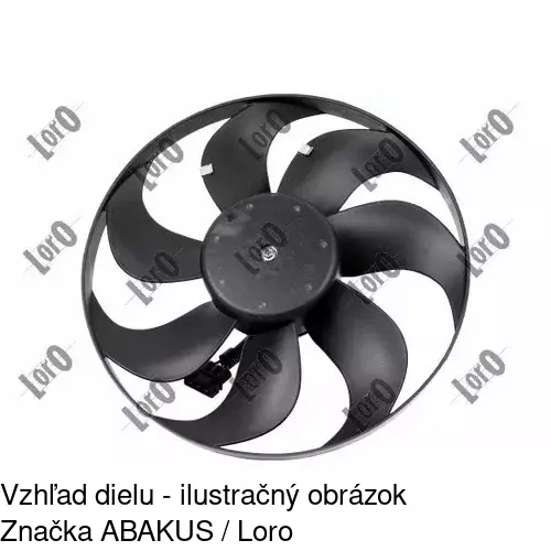 Ventilátor bez krytu / podpery POLCAR 952523U4-Q