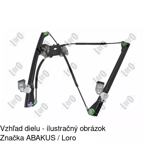 Elektrický mechanizmus okna dverí 9525PSE9 /POLCAR/ - obr. 1