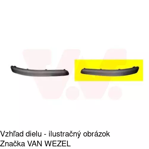 Lišta nárazníka 9527077J /POLCAR/ - obr. 3