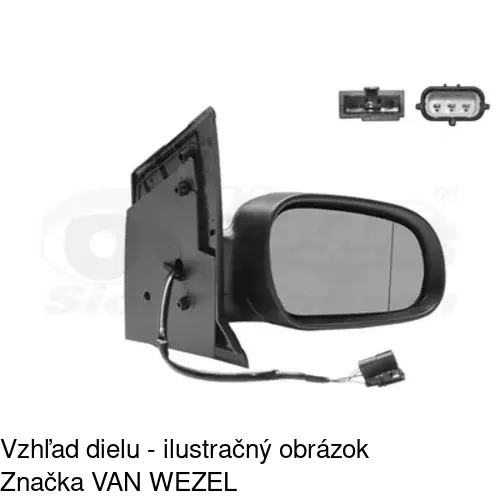 Rám vonkajšieho zrkadla 953055PM /POLCAR/ - obr. 5