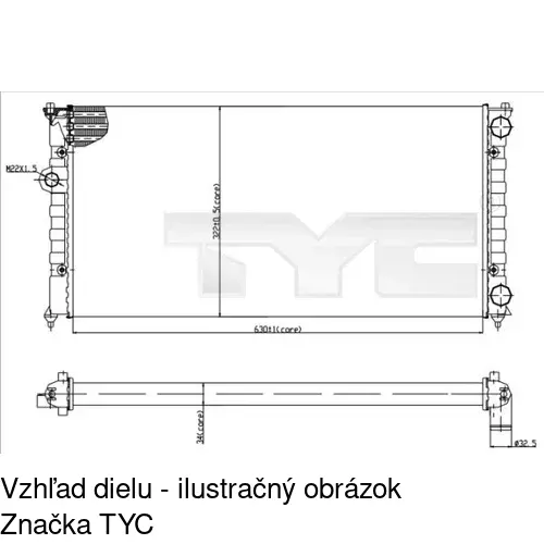 Chladiče vody 953808B4 /POLCAR/ - obr. 1