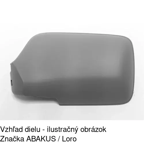 Sklo vonkajšieho zrkadla s držiakom 9538544M /POLCAR/ - obr. 5