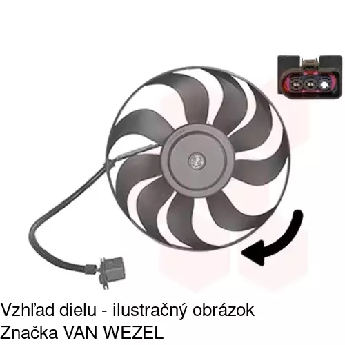 Ventilátor bez krytu / podpery 954123U6 /POLCAR/ - obr. 5